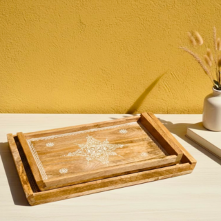 Lippan Art Rectangle Tray - Set of 2